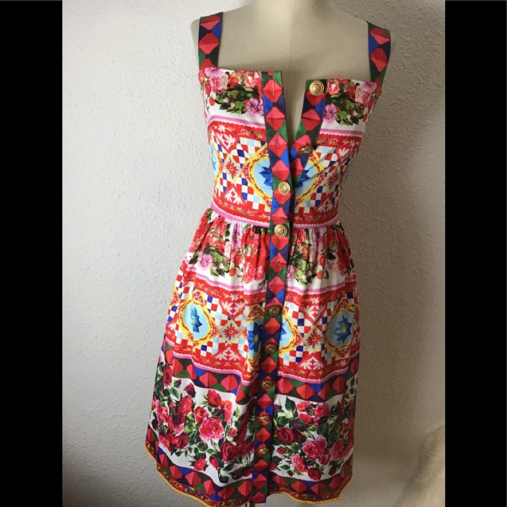 Zeraco Lanyayi button Up floral dress size large